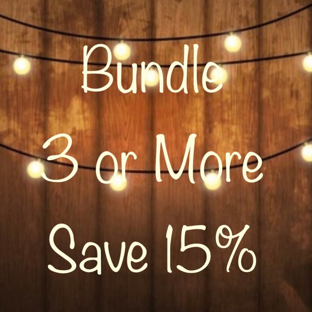 Bundle 3 or More Items & Save 15%